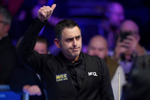 Ronnie O’Sullivan is trying to change his mindset (Bradley Collyer/PA)