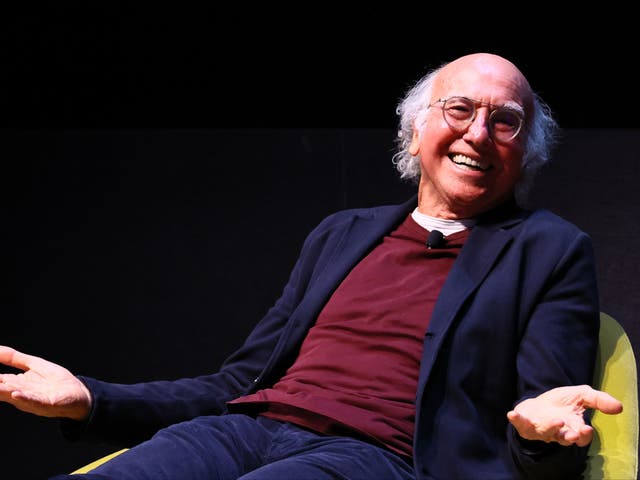 <p>Larry David onstage during an event to celebrate Curb Your Enthusiasm in New York City on 5 April, 2024 </p>