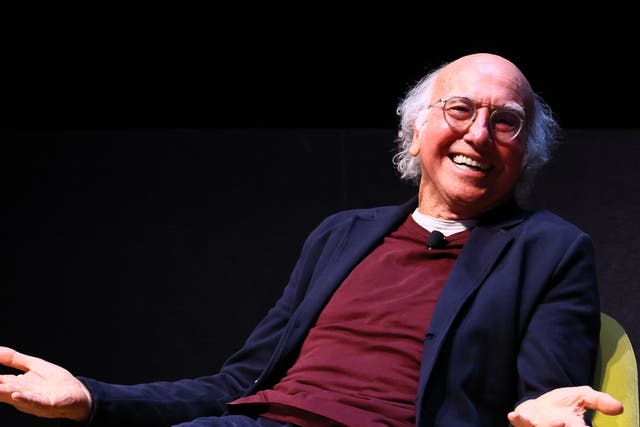 <p>Larry David onstage during an event to celebrate Curb Your Enthusiasm in New York City on 5 April, 2024 </p>