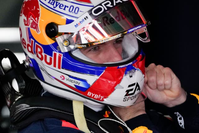Red Bull driver Max Verstappen was quickest in third practice at the Japanese Grand Prix. (Hiro Komae/AP)