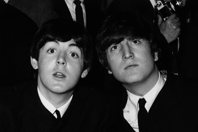 <p>Beatles Paul McCartney and John Lennon pictured in 1964 </p>
