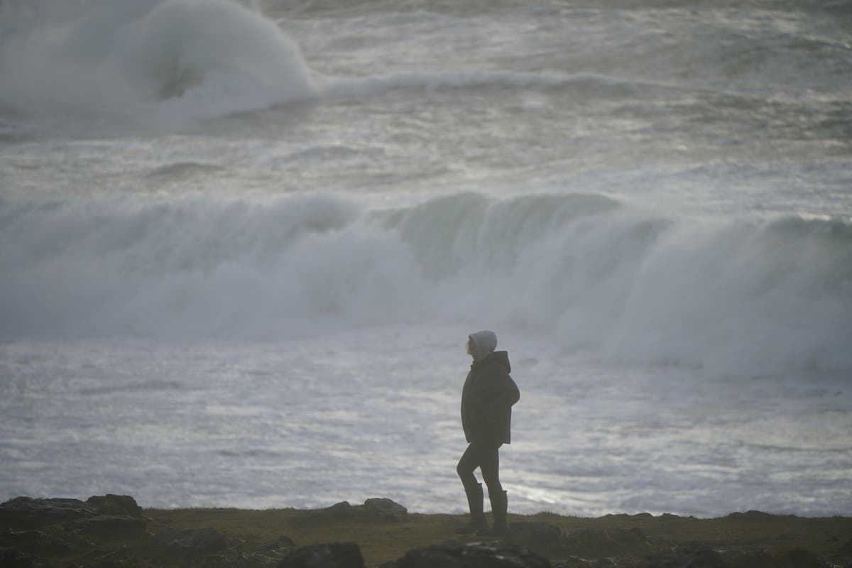 Storm Kathleen grounds flights as thousands without power while Met Office issues fresh warning: UK weather live
