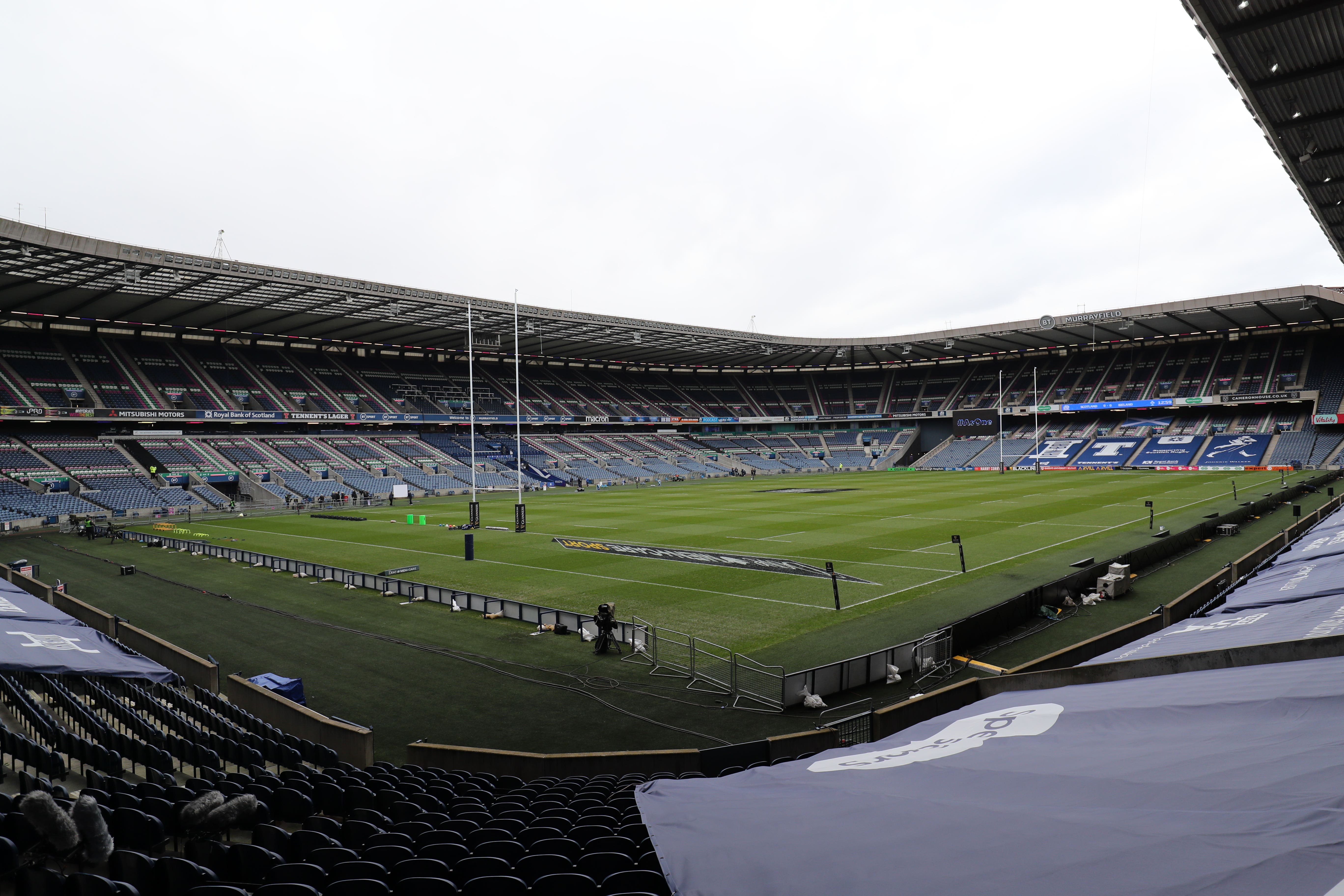 Murrayfield stadium has a capacity of more than 65,000 at a seated concert event