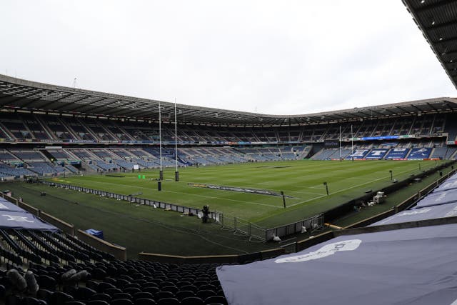 Edinburgh have switched their European Challenge Cup tie to Murrayfield because of concerns over Storm Kathleen (Jane Barlow/PA)