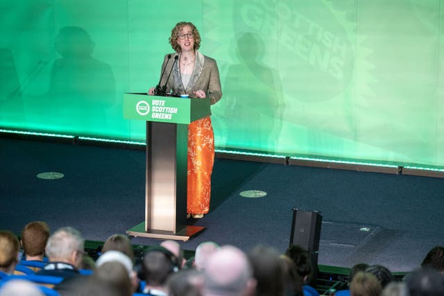 Scottish Greens co-leader Lorna Slater called for the UK Government to act against Israel in the wake of Monday’s killing of aid workers (Jane Barlow/PA)