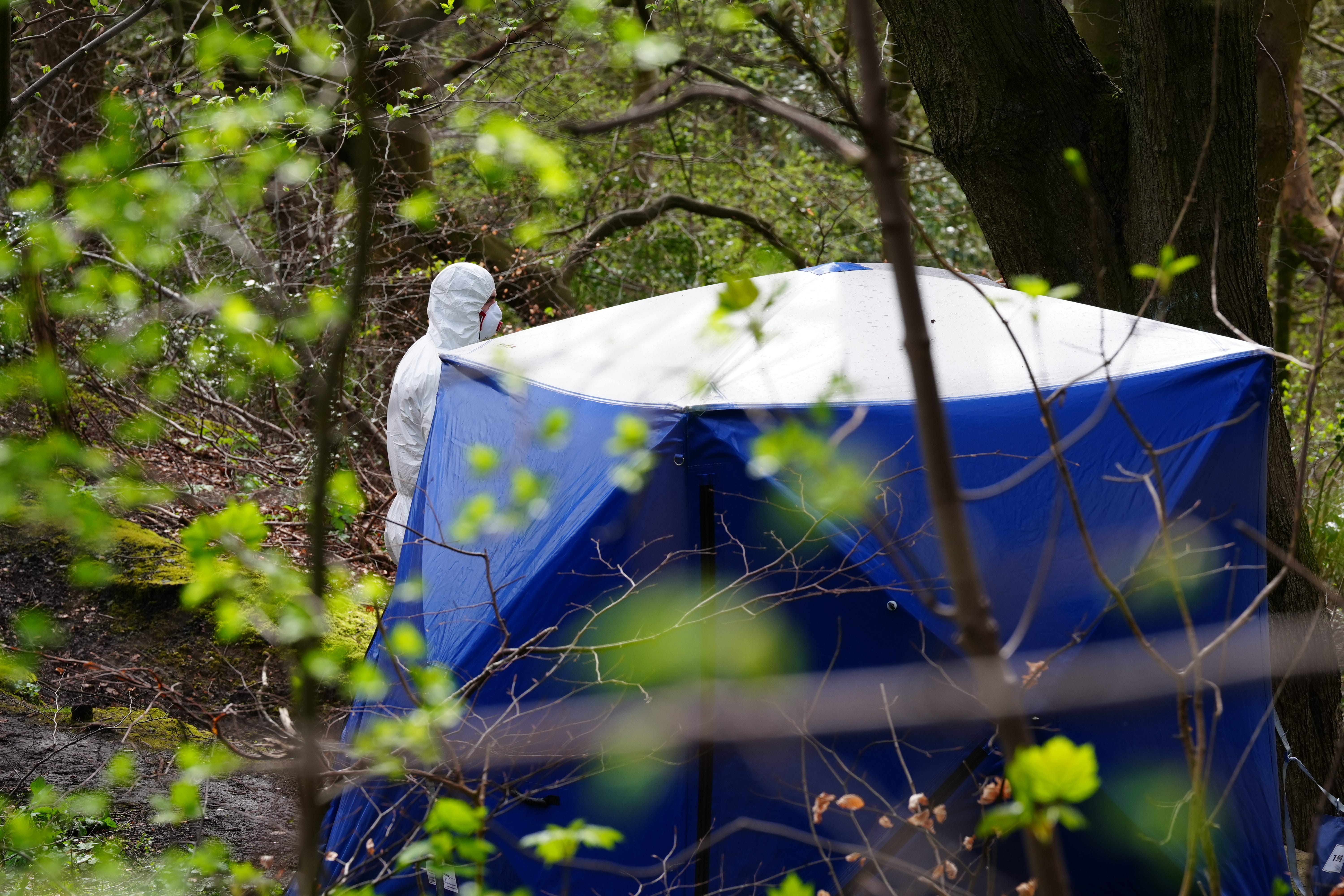 The human remains were found on Thursday in a nature reserve (Peter Byrne/PA)