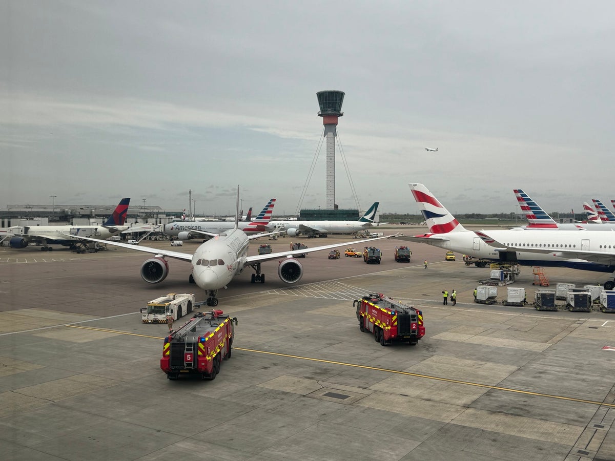 Two planes collide at Heathrow Airport while aircraft being towed