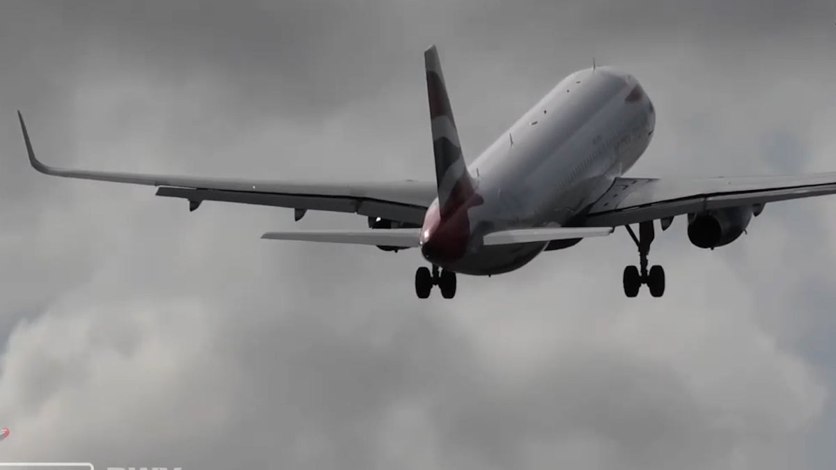 Plane aborts landing as Storm Kathleen grounds more than 100 flights