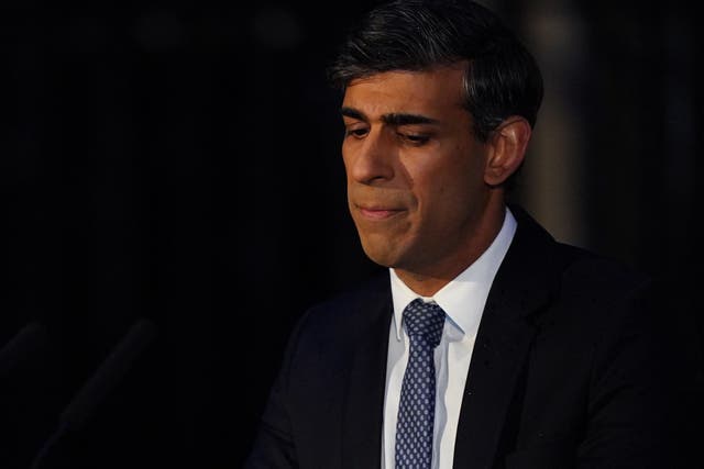 Prime Minister Rishi Sunak (Jordan Pettitt/PA)