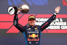 Max Verstappen coasts to victory in Japan after Daniel Ricciardo crashes out
