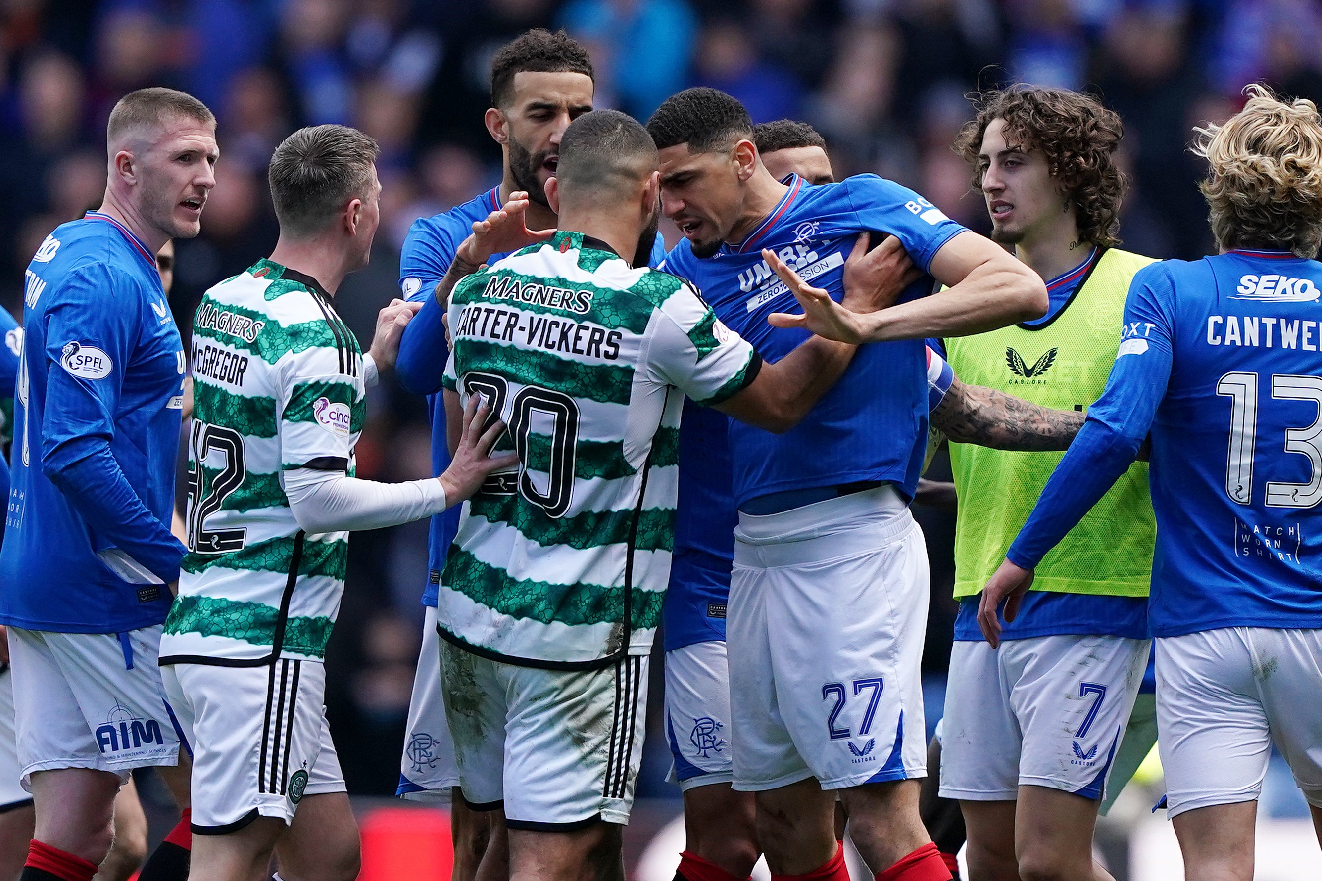 Celtic and Rangers fought out a 3-3 draw on Sunday