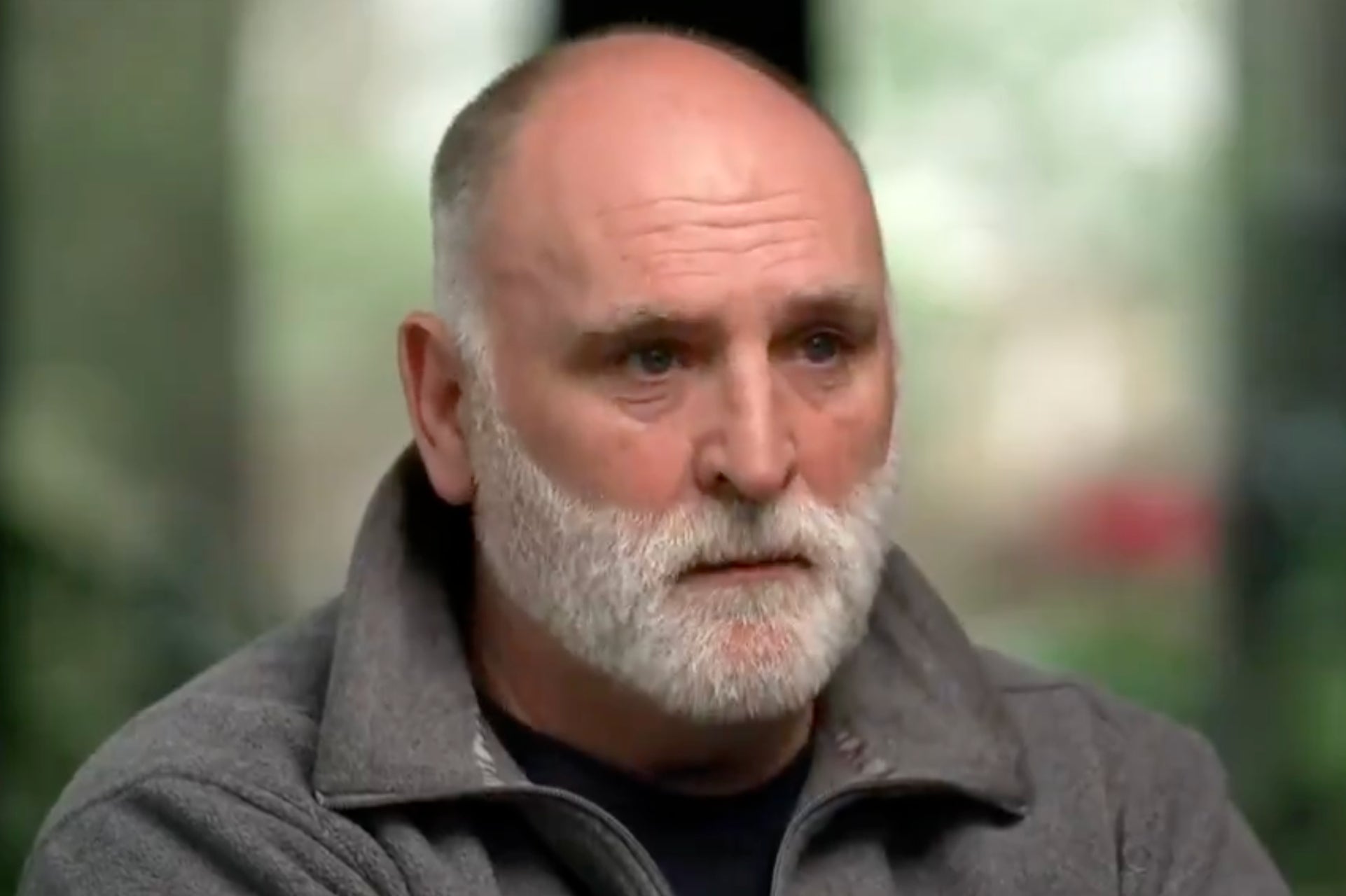 <p>Jose Andres speaks to ABC News on Sunday about the drone attack that killed seven World Central Kitchen aid workers</p>