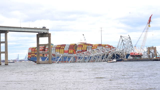<p>The Francis Scott Key Bridge in Baltimore was struck by a cargo ship called “Dali” on 26 March. Authorities, including the US Coast Guard and Maryland State Police continue working to reopen the bridge.</p>