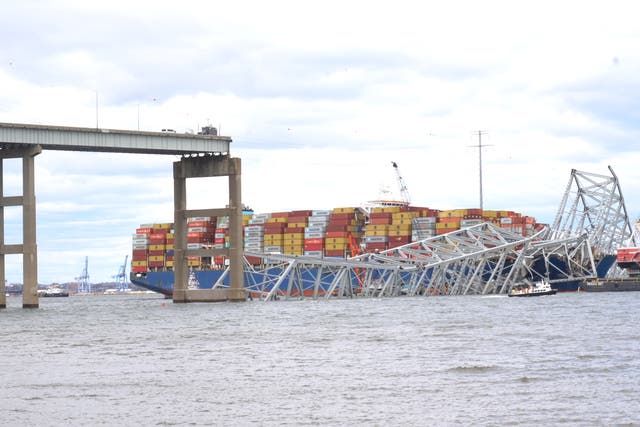 <p>The Francis Scott Key Bridge in Baltimore was struck by a cargo ship called “Dali” on 26 March. Authorities, including the US Coast Guard and Maryland State Police continue working to reopen the bridge.</p>
