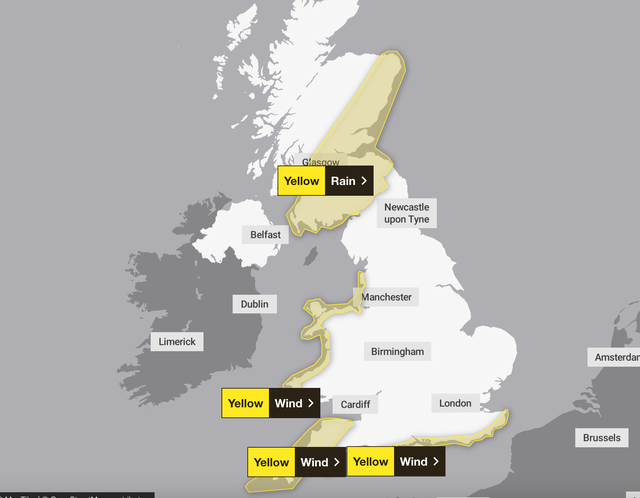 <p>The forecaster warned of a danger to life across parts of the UK this week </p>
