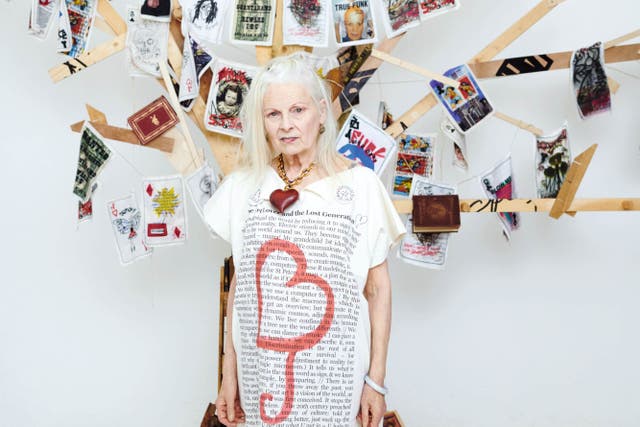 A series of playing cards designed and signed by the late Dame Vivienne Westwood to raise awareness about environmental issues are to go up for sale to raise funds for Greenpeace (CHRISTIE’S IMAGES LTD 2024/PA)