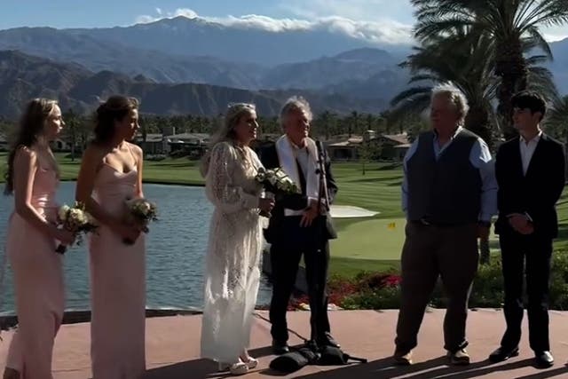 <p>Michael Douglas officiates brother’s luxury Palm Springs wedding.</p>