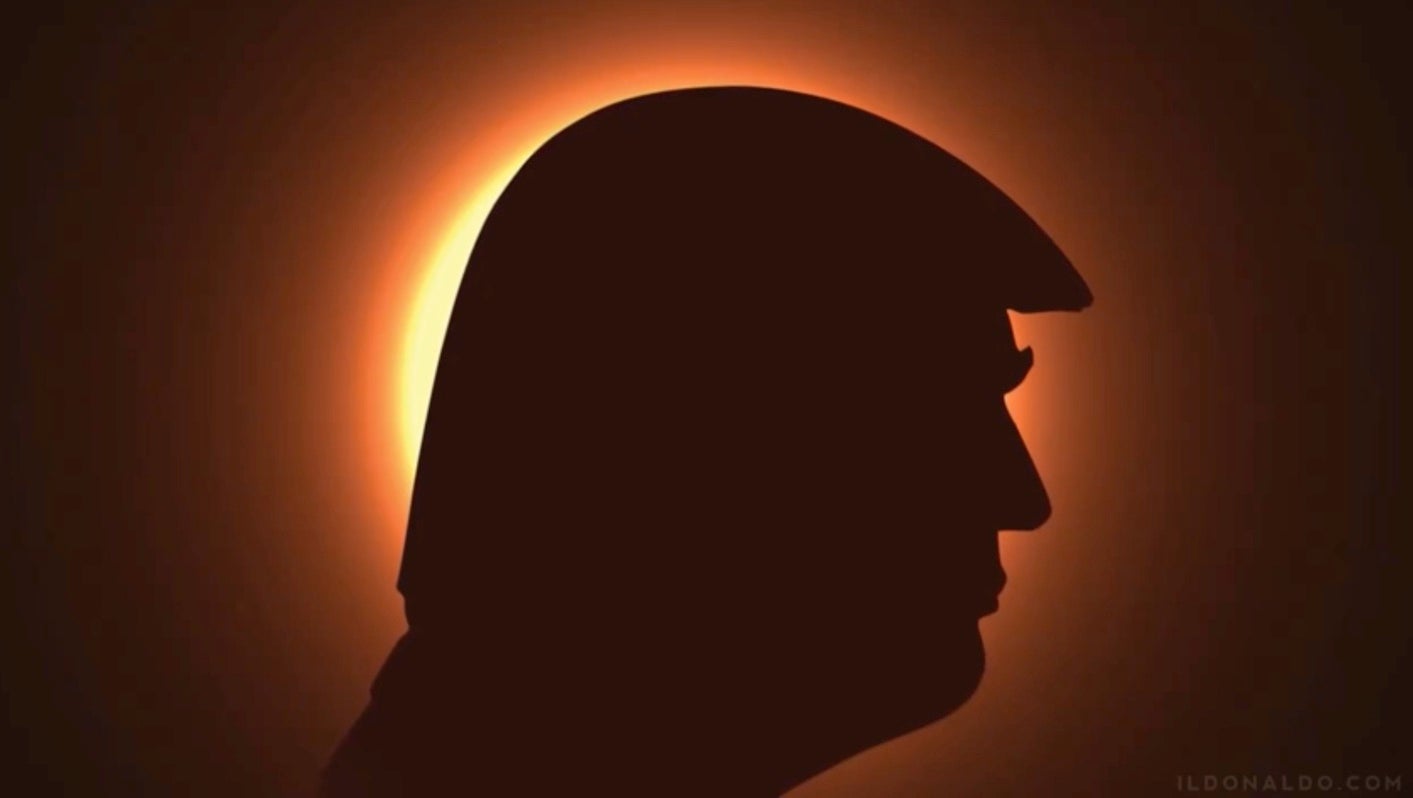 It’s not the moon plunging the US into darkness. It’s Donald Trump’s head