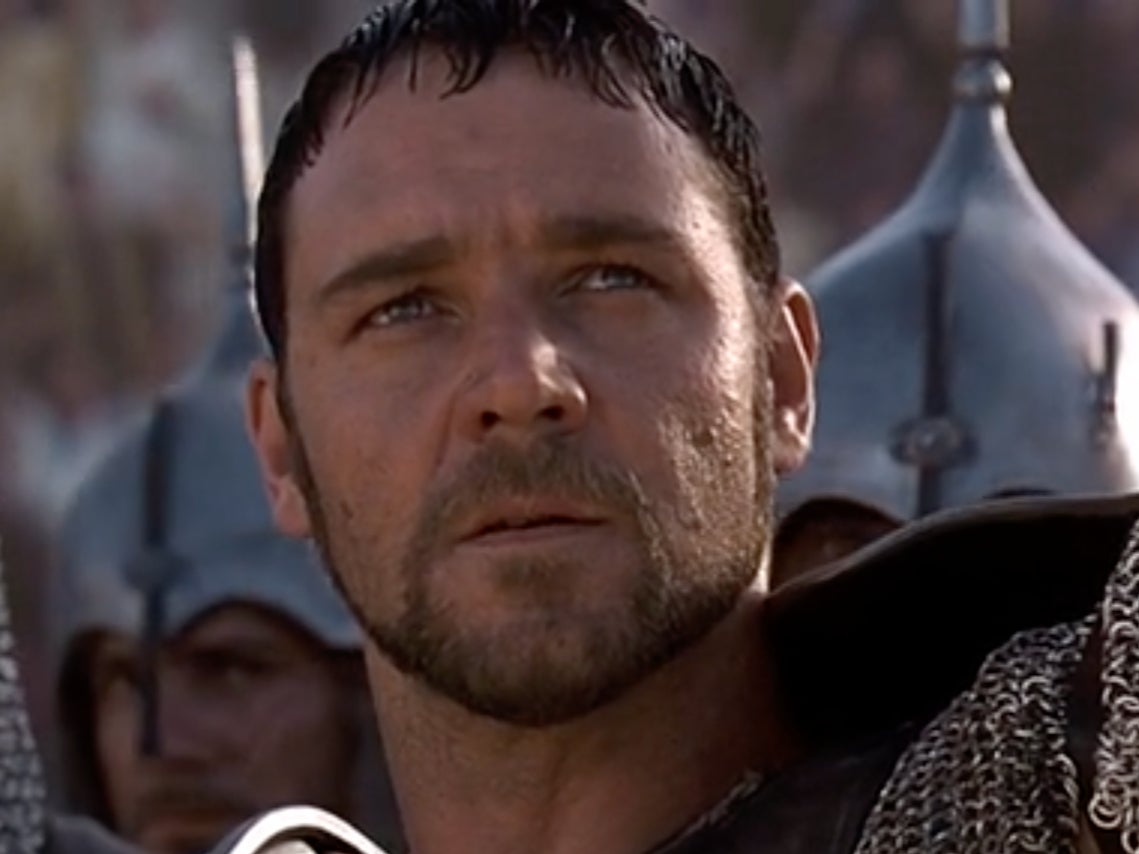 Russell Crowe in the 2000 film “Gladiator”