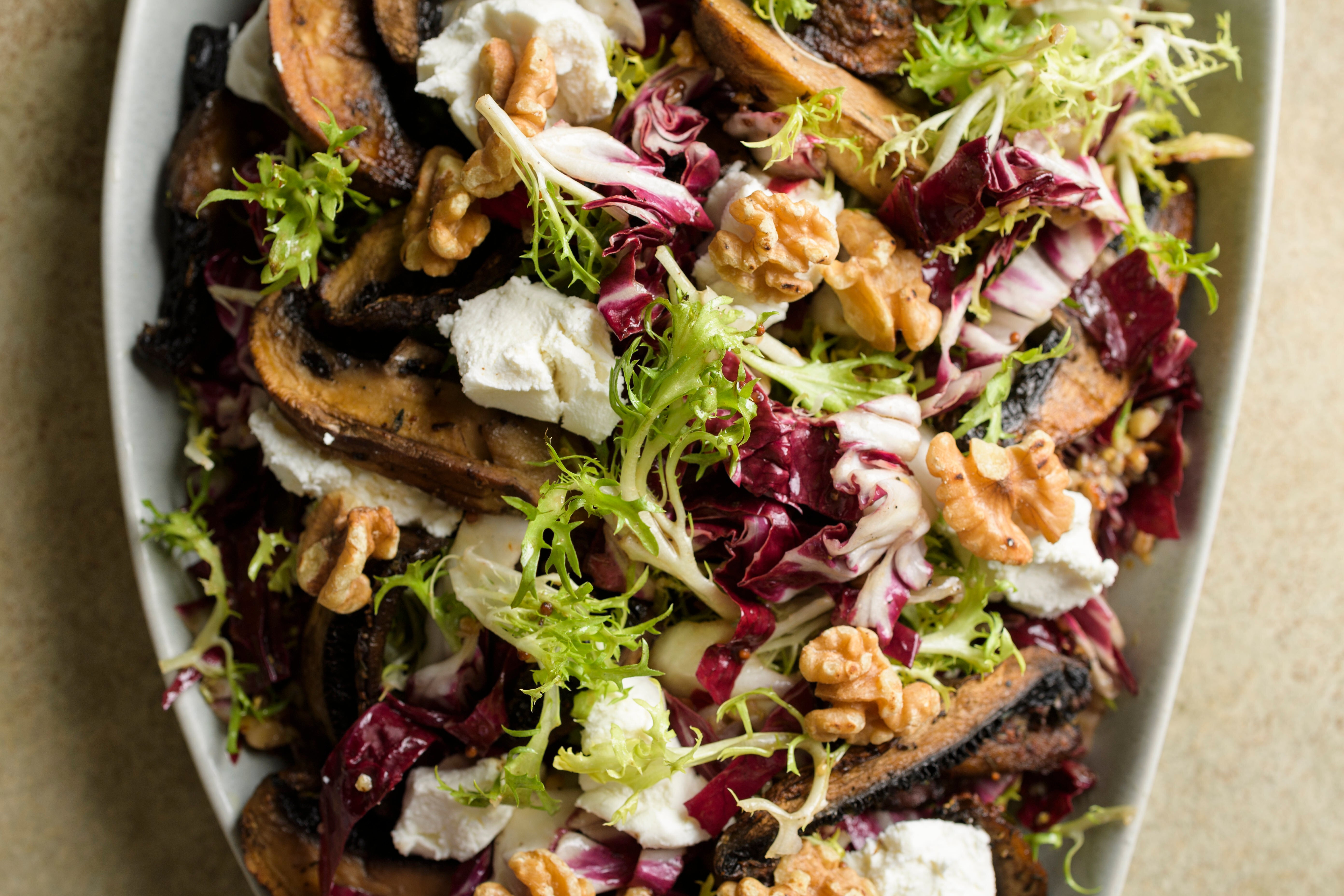 Food-MilkStreet-Frisée And Mushroom Salad