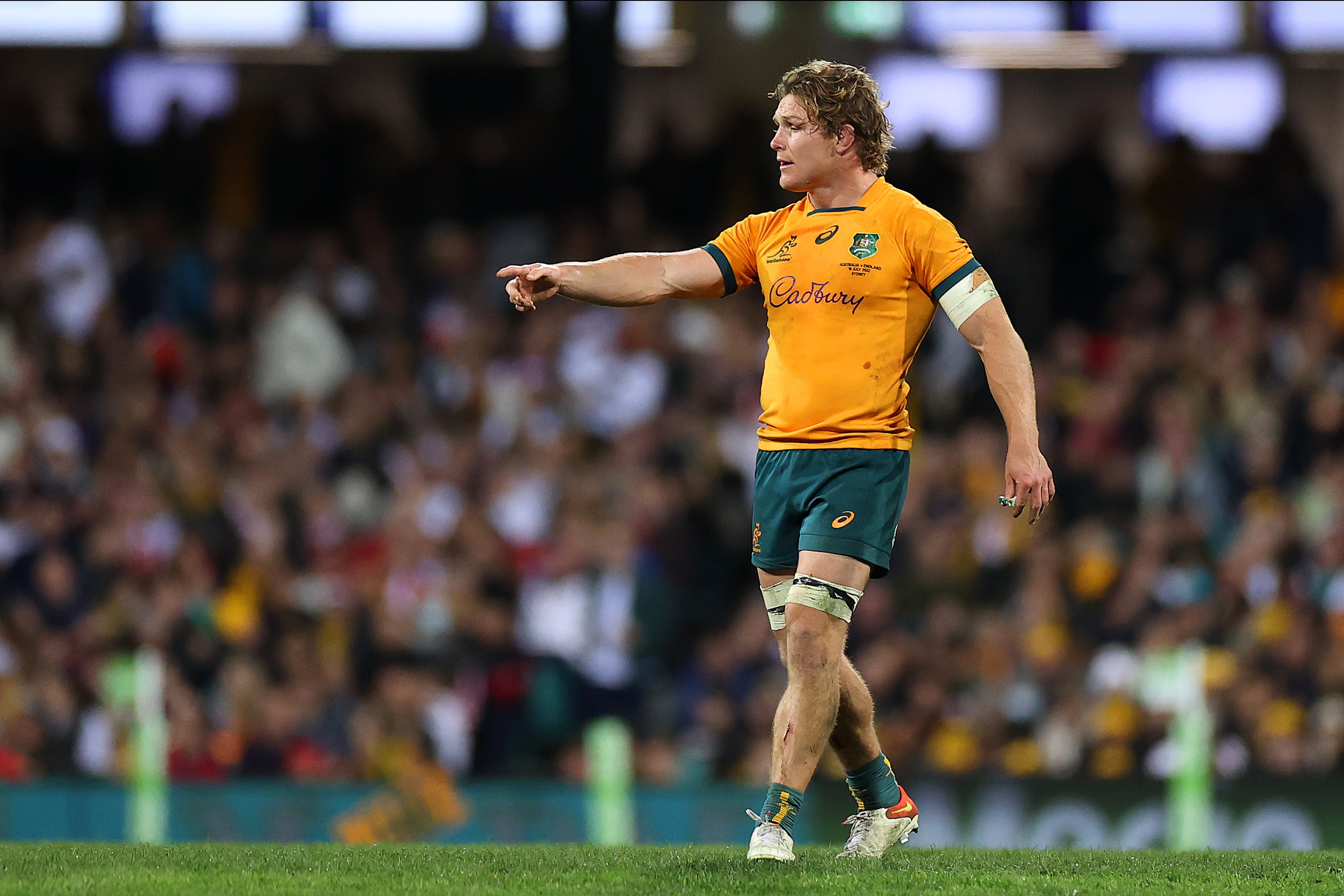 Michael Hooper made his debut for Australia Sevens at the SVNS event in Hong Kong