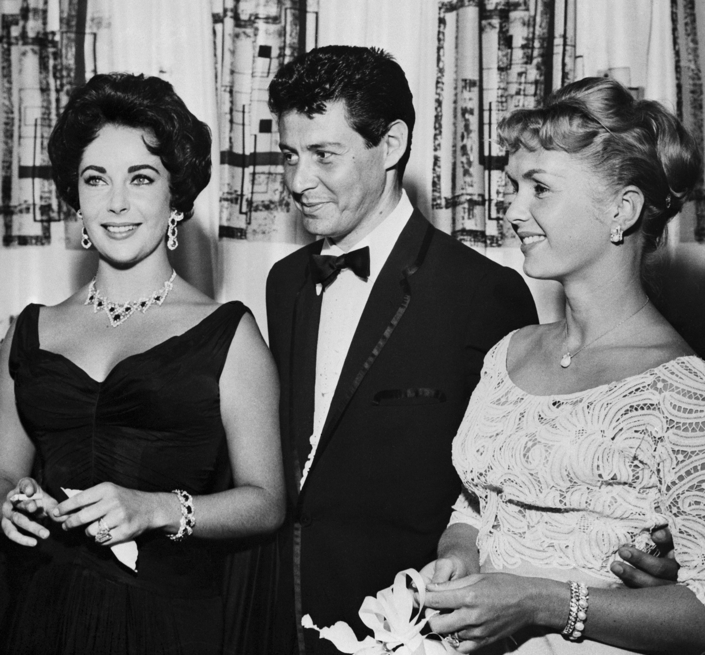Liz Taylor, Eddie Fisher and Debbie Reynolds celebrated the Tropicana’s opening night together, two years before their love trial set global gossip pages atwitter; following Reynolds granting a quick Nevada divorce, Taylor and Fisher married in Vegas in May 1959 on the same day he gave another Trop performance