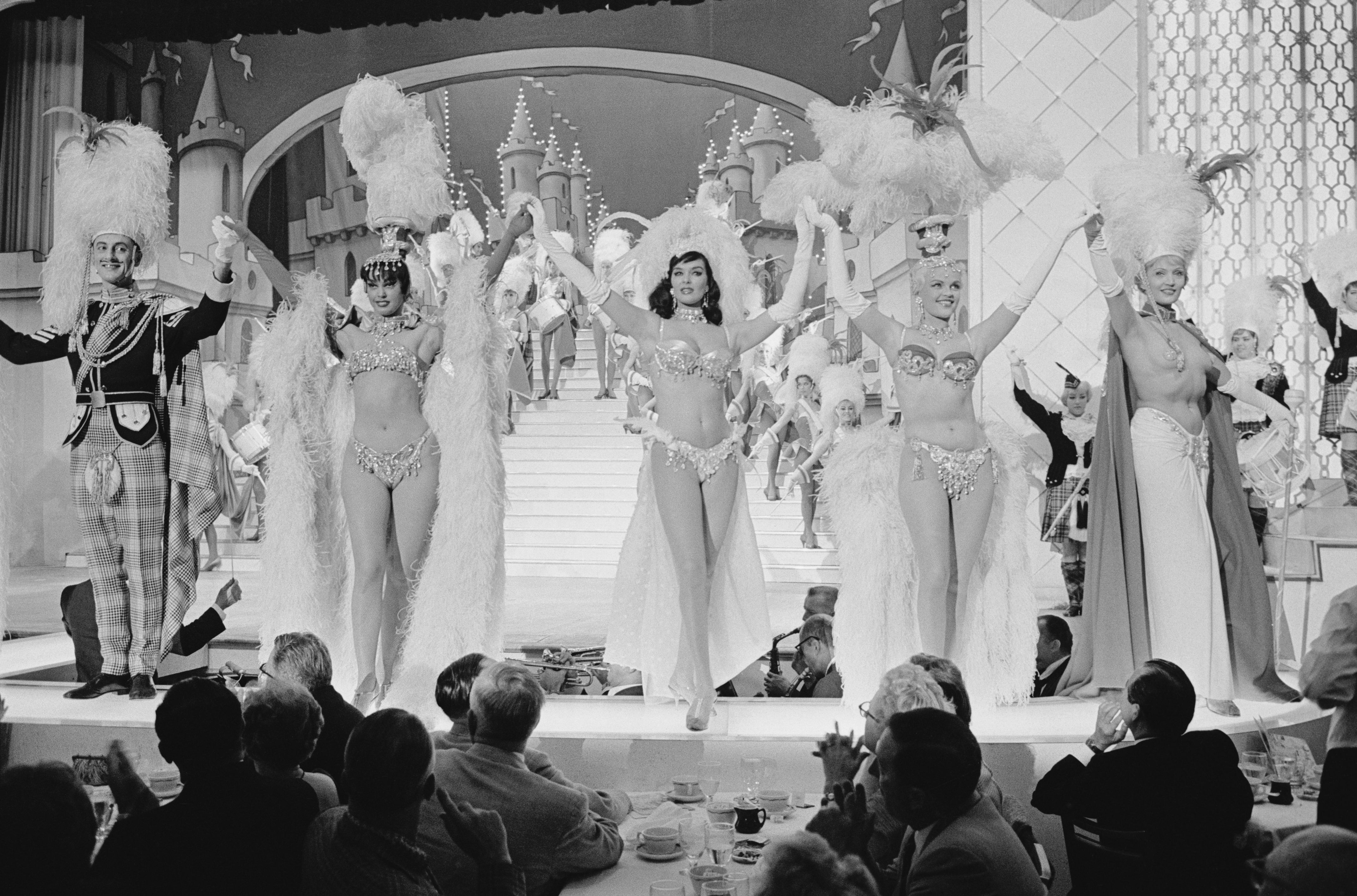 The Tropicana – known as the ‘Trop’ in Vegas shorthand – debuted its Paris-tinged topless showgirls production Folies Bergere in 1959, forever enshrining the image of the feathered, bedazzled dancers in Sin City legend