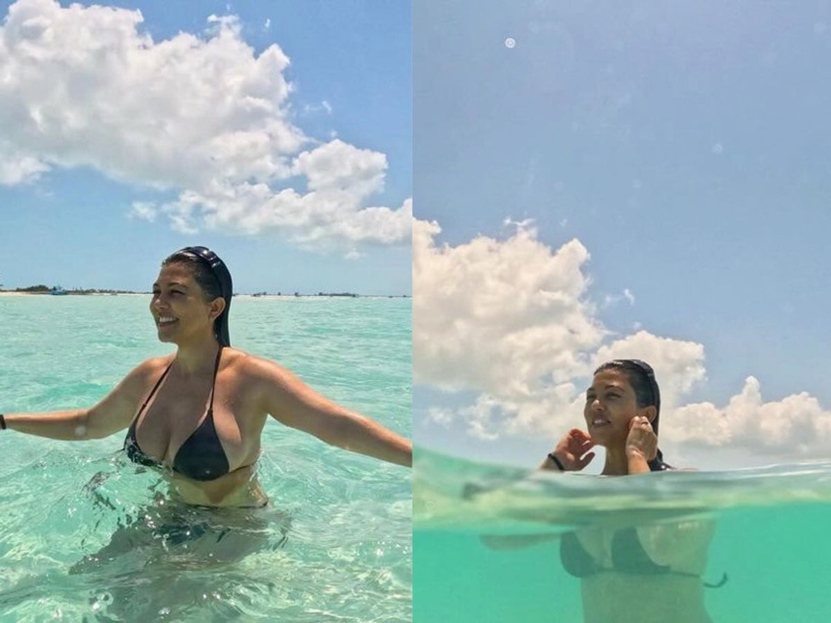 Kourtney Kardashian mocks Kim’s iconic diamond earring meltdown during Turks and Caicos vacation