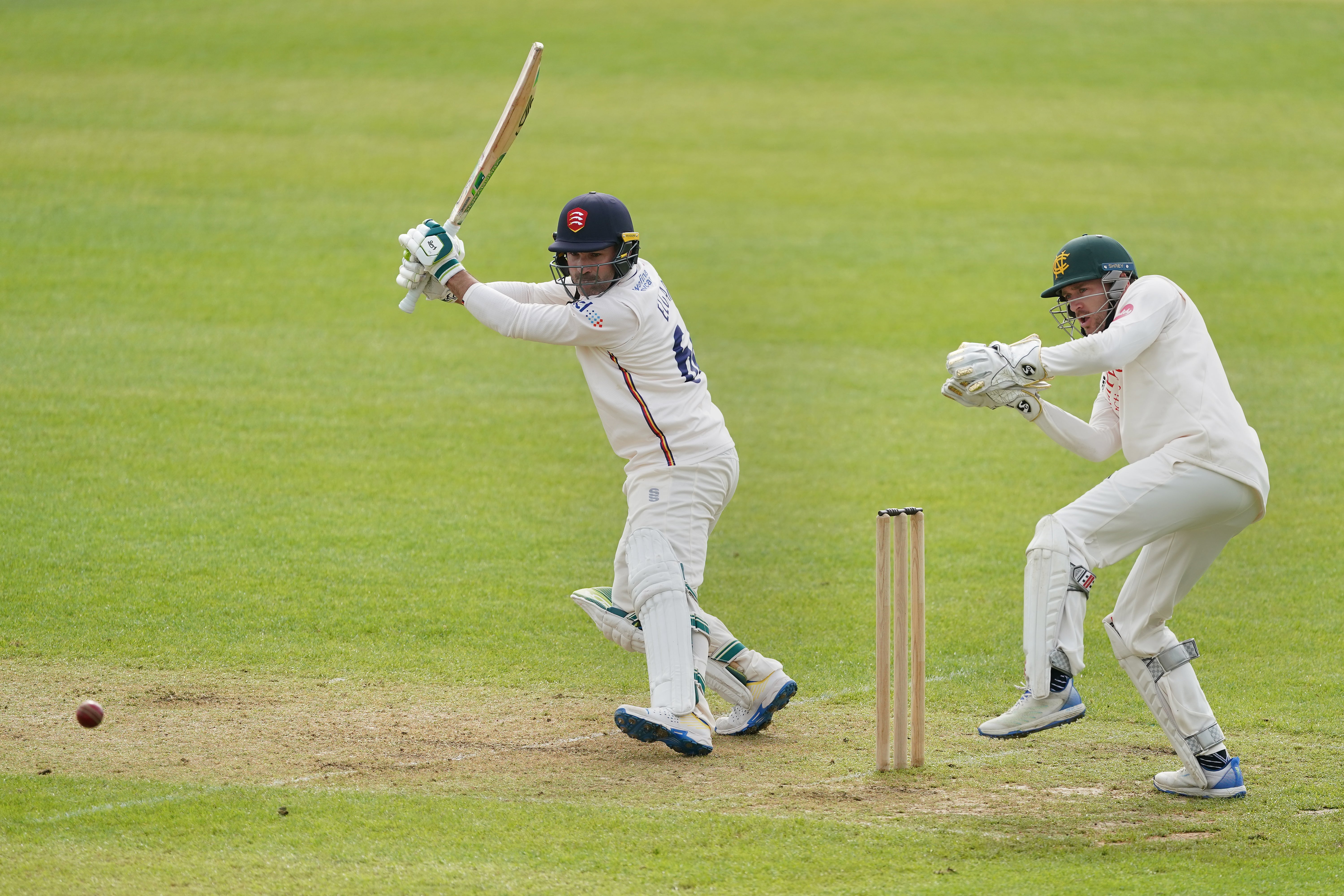 Essex’s Dean Elgar in action against Nottinghamshire