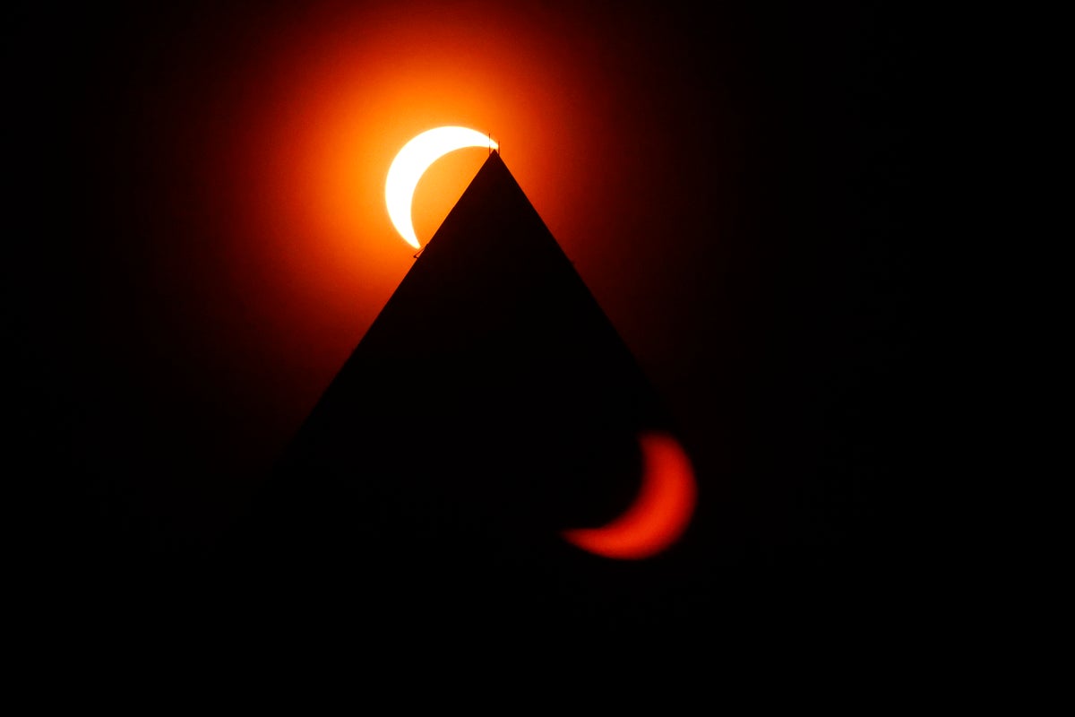 Total solar eclipse in pictures: Photos of celestial spectacle as the US goes dark