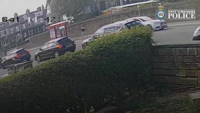 <p>CCTV shows last known moments of Bradford murder suspect Habibur Masum after woman stabbed in neck walking pram.</p>