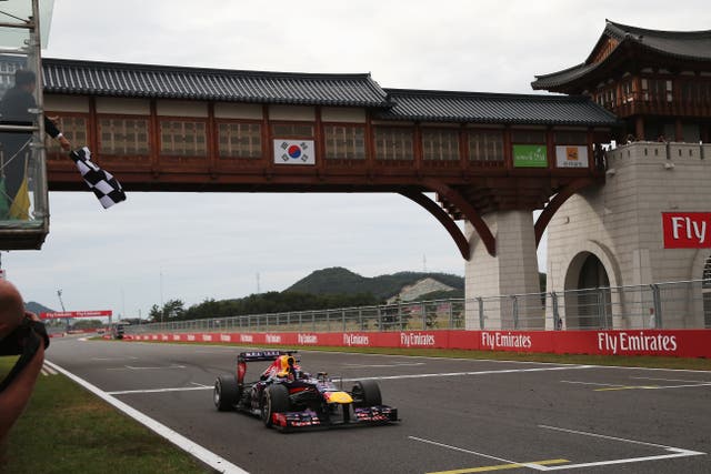 <p>F1 hosted a race in South Korea from 2010-2013 </p>