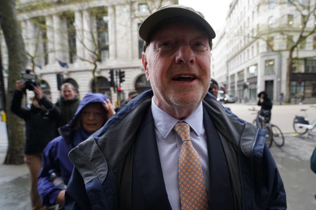 Former subpostmaster and lead campaigner Alan Bates arrives at the inquiry on Tuesday (Stefan Rousseau/PA)