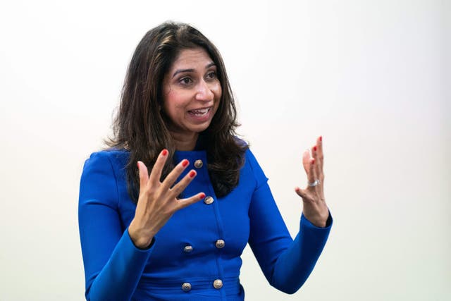 <p>The Conservatives are heading for a defeat at the next general election, former home secretary Suella Braverman has warned (Joe Giddens/PA)</p>