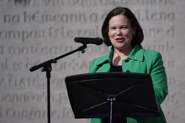 Sinn Fein leader Mary Lou McDonald said a change of government is needed (Niall Carson/PA)