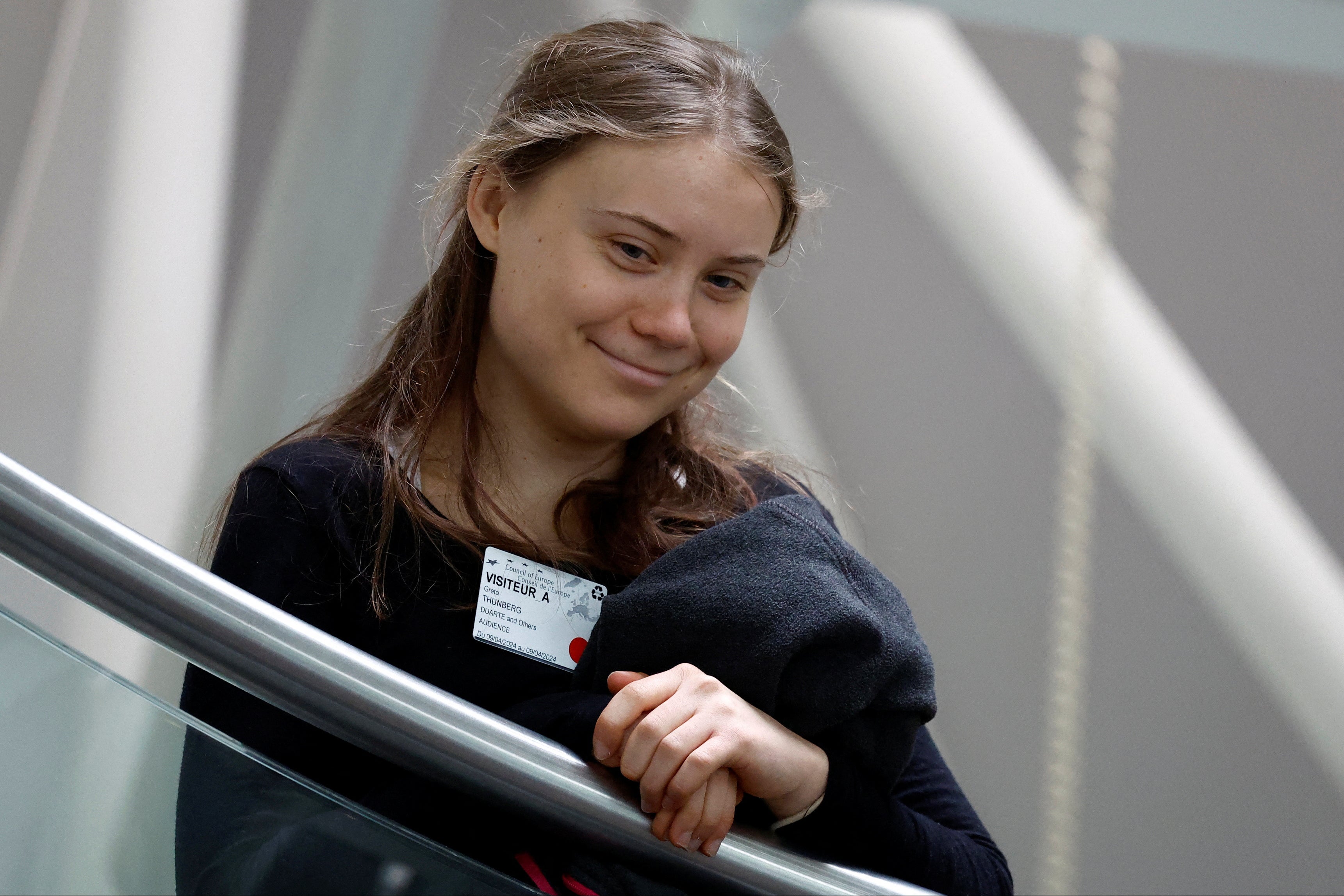 Swedish climate campaigner Greta Thunberg after the verdict