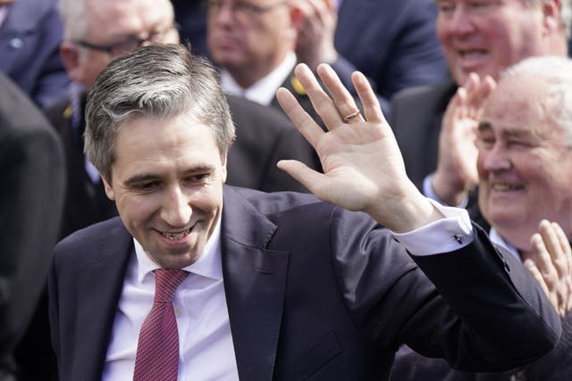 Newly elected Taoiseach Simon Harris (Niall Carson/PA)