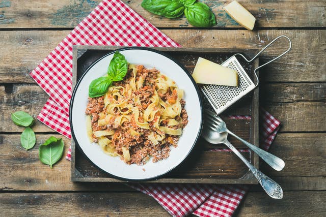 <p>Tag bol?: Tagliatelle – not spaghetti – is the traditional pasta for bolognese </p>