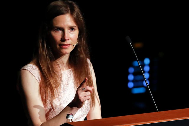 <p>Amanda Knox will return to court on Wednesday for wrongly accusing a Congolese man of murdering her roommate while the young women were exchange students in Italy</p>