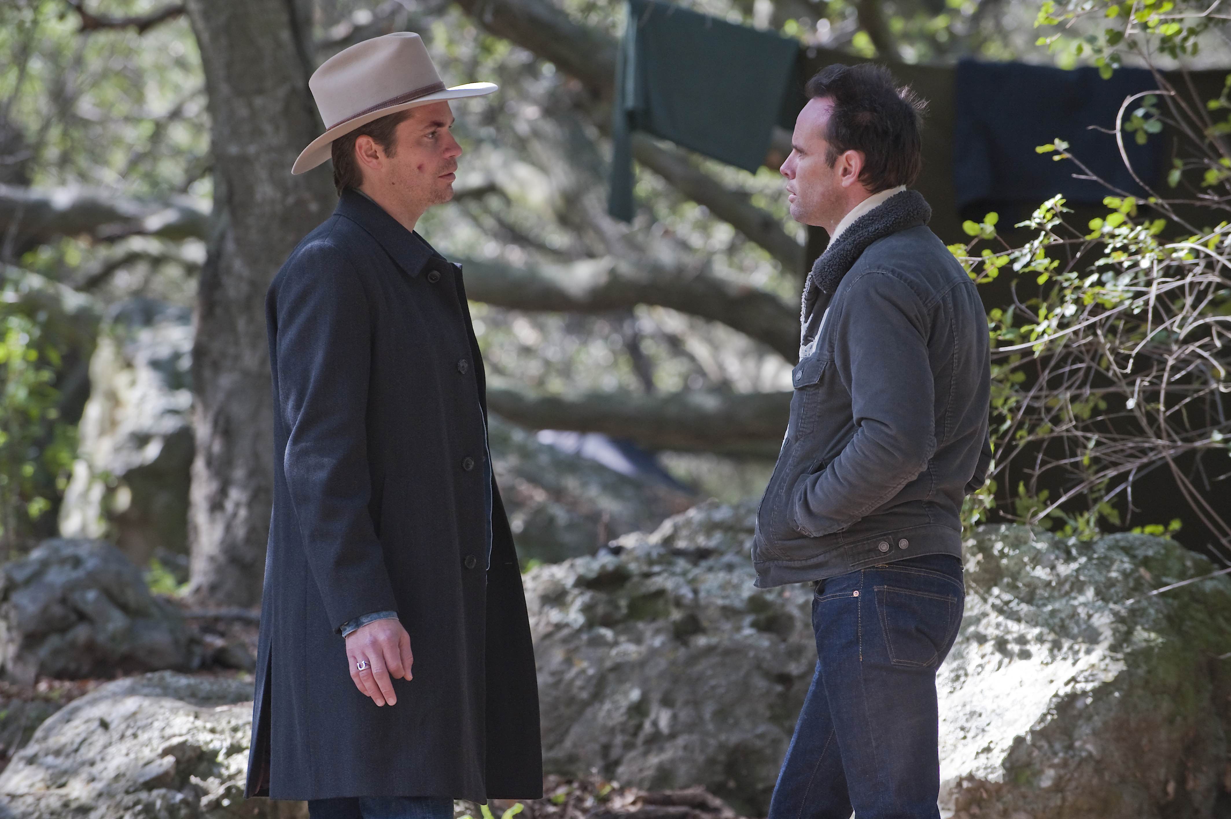 Crime and punishment: Olyphant and Goggins in ‘Justified’