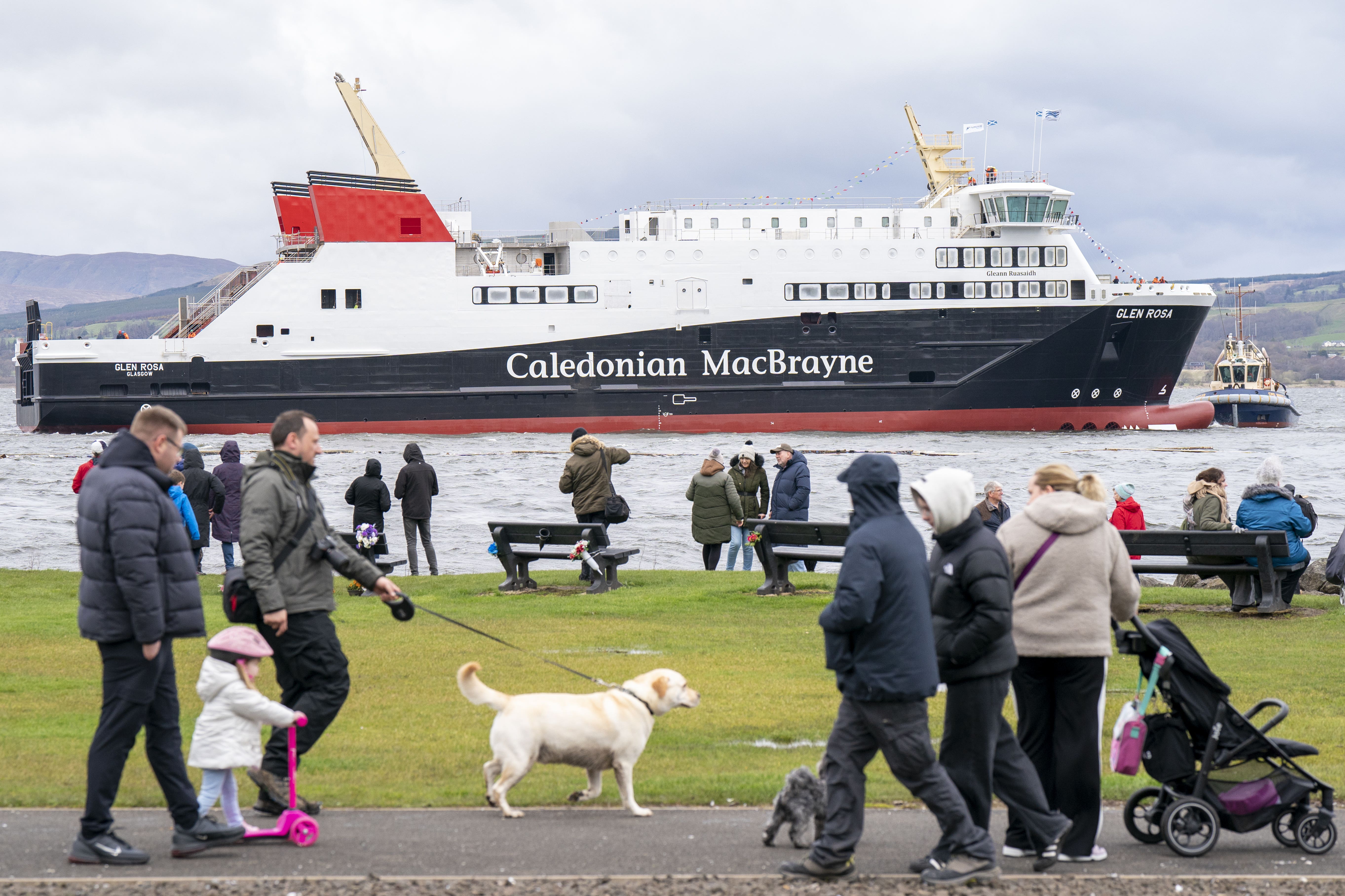 The Glen Rosa was launched on Tuesday (Jane Barlow/PA)