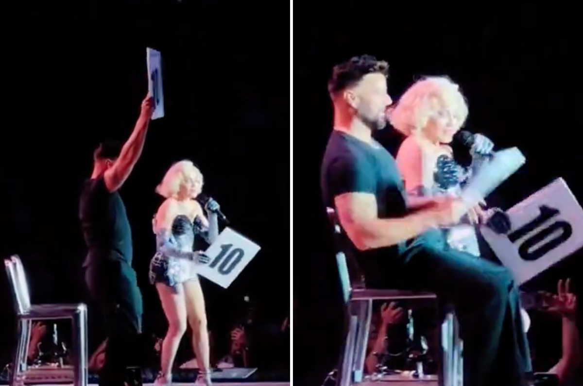 Ricky Martin’s awkward moment on stage at Madonna concert caught on video