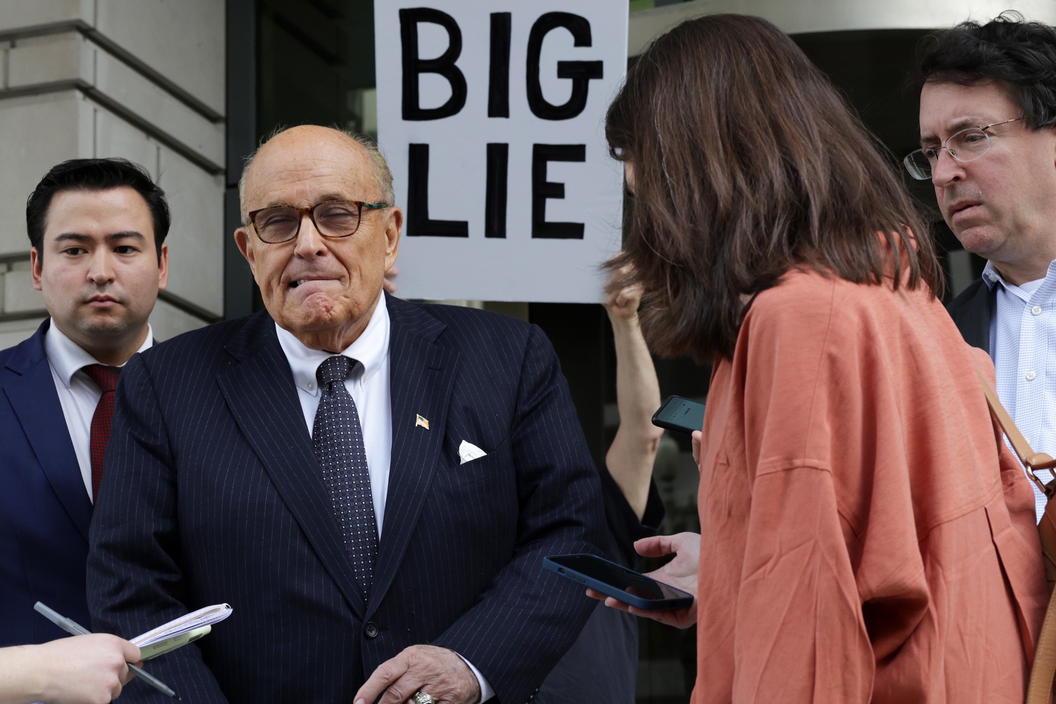 Mr Giuliani filed for bankruptcy in December after being ordered to pay $148m to the two women