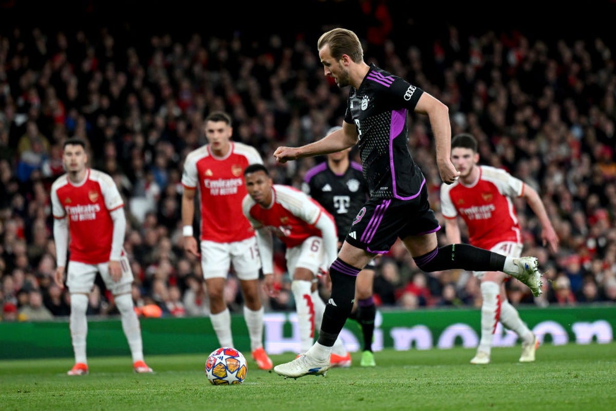 Arsenal vs Bayern Munich LIVE: Champions League latest score and goal updates after Harry Kane penalty