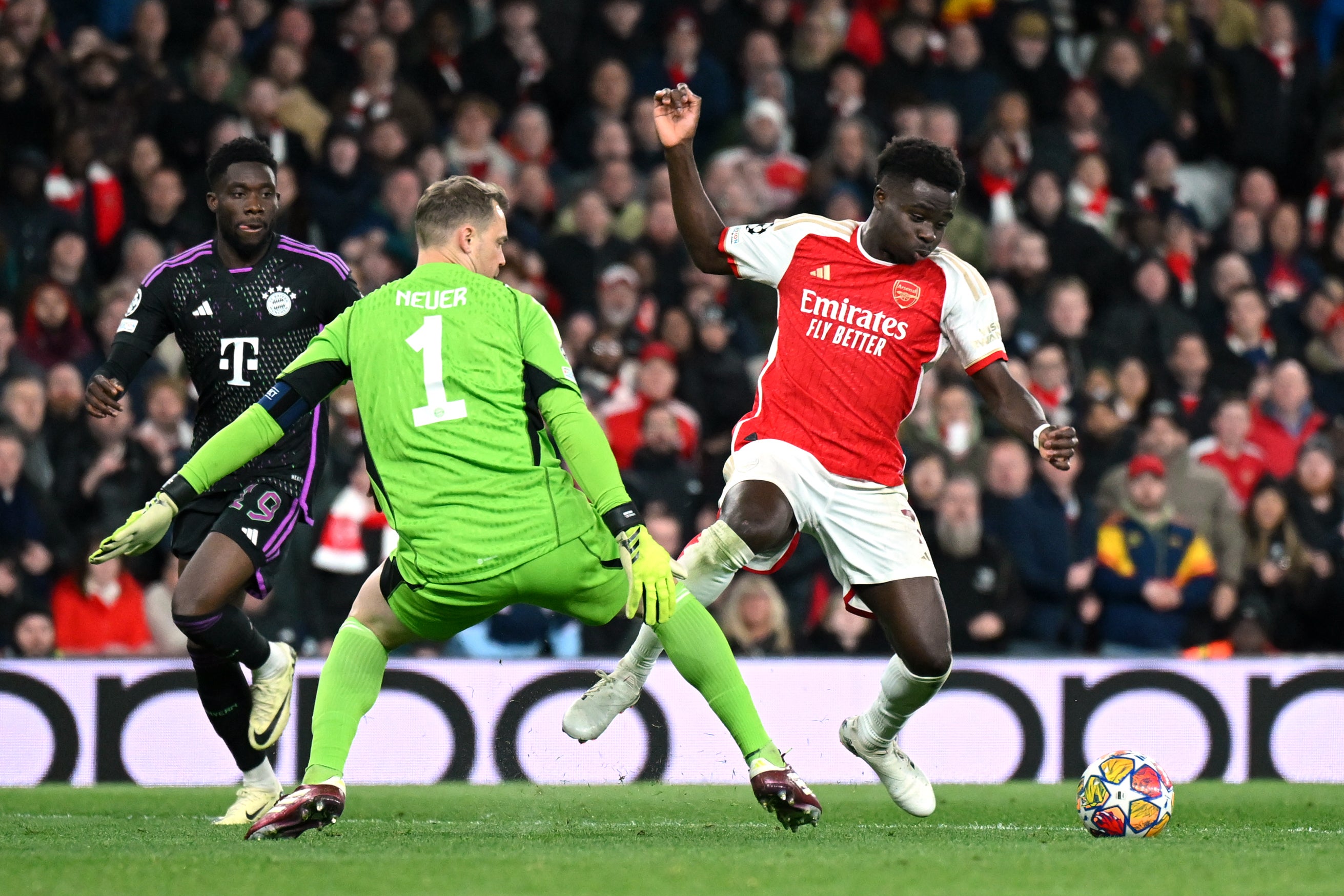 Arsenal vs Bayern Munich LIVE: Champions League result and final score as Bukayo Saka denied late penalty in quarter-final thriller | The Independent