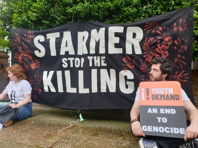 <p>Three people have been charged after a protest outside Sir Keir Starmer’s home </p>