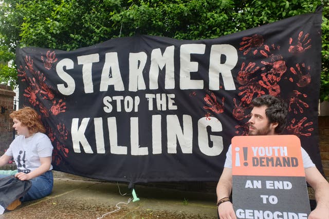 <p>Three people have been charged after a protest outside Sir Keir Starmer’s home </p>