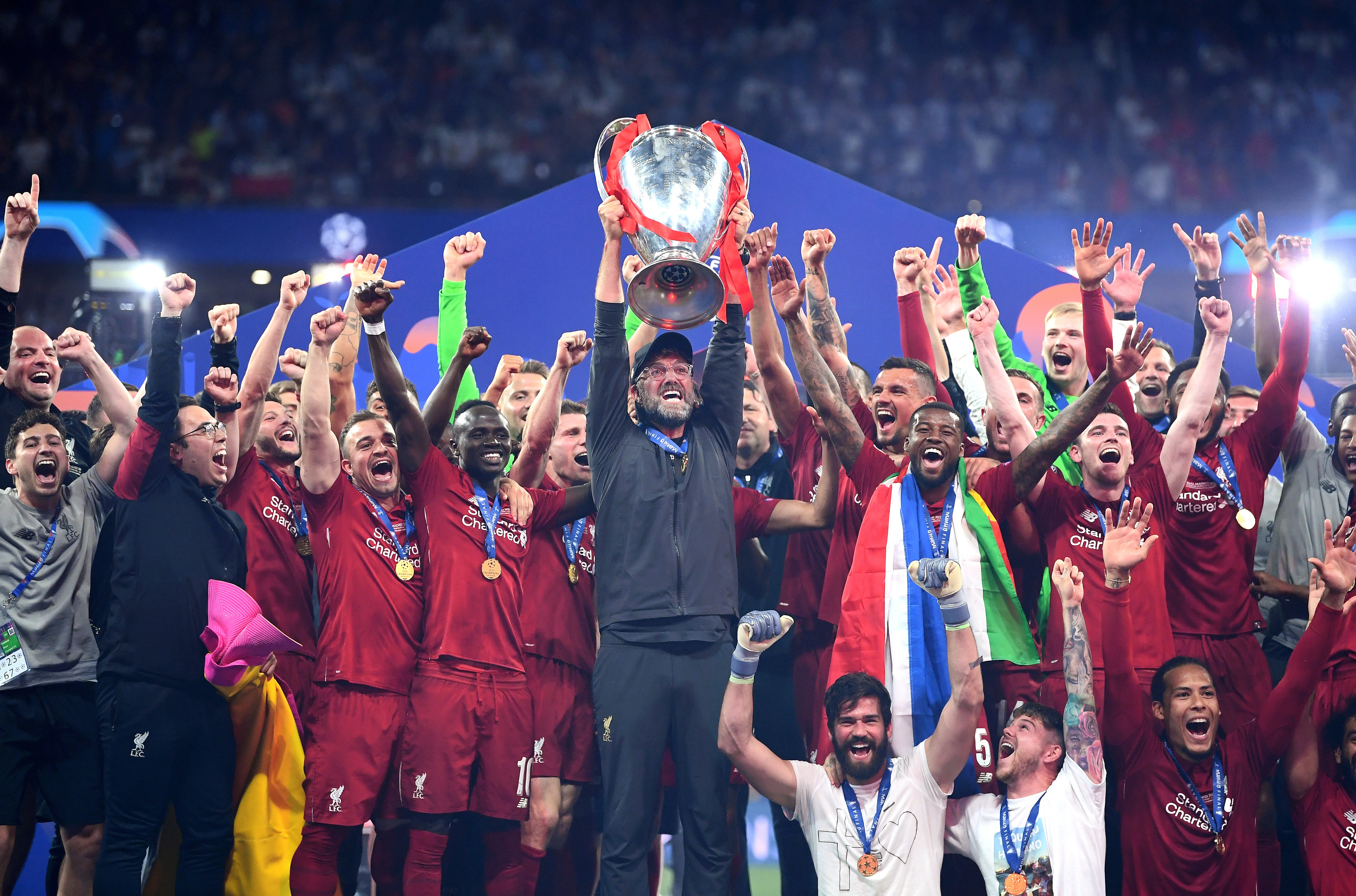 Jurgen Klopp won the Champions League with Liverpool in 2019