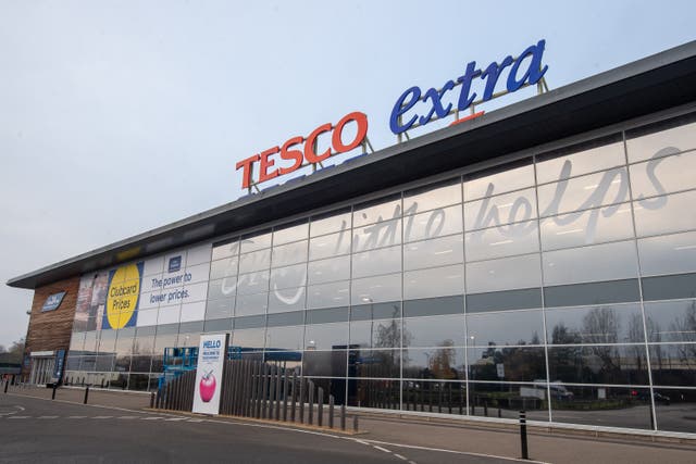 <p>Extra for Tesco: Supermarket has posted a sharp rise in profits for the past year</p>