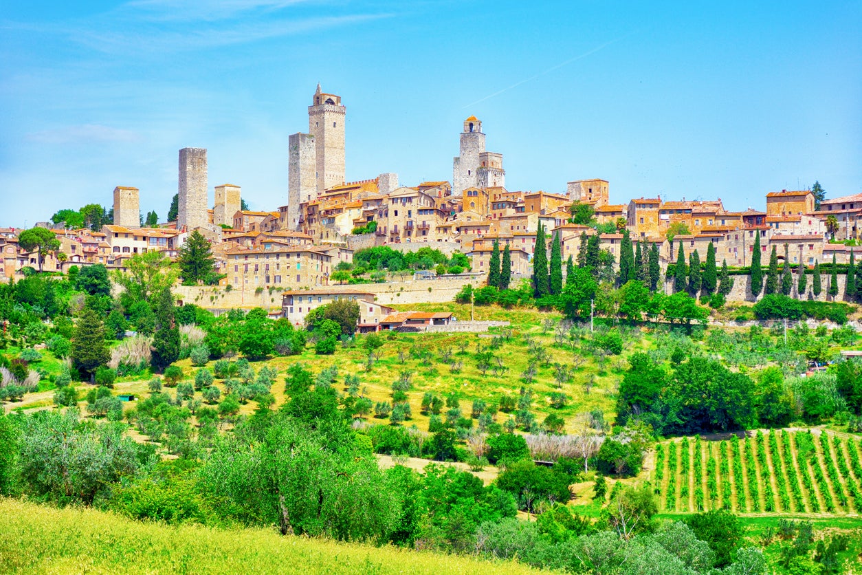 San Gimignano is famous for its 14 towers
